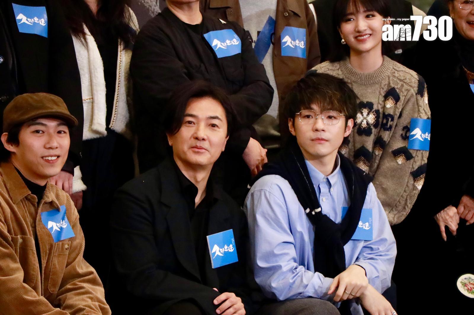 鄭伊健和陳卓賢出席電影《久別重逢》的首映禮。(娛樂組攝)