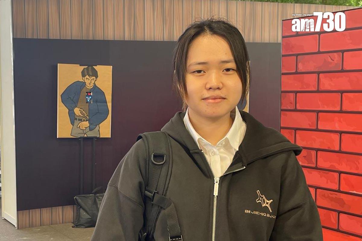 葉小姐參加體驗招募日後決定即場投考,希望加入衝鋒隊。(陳家莉攝)