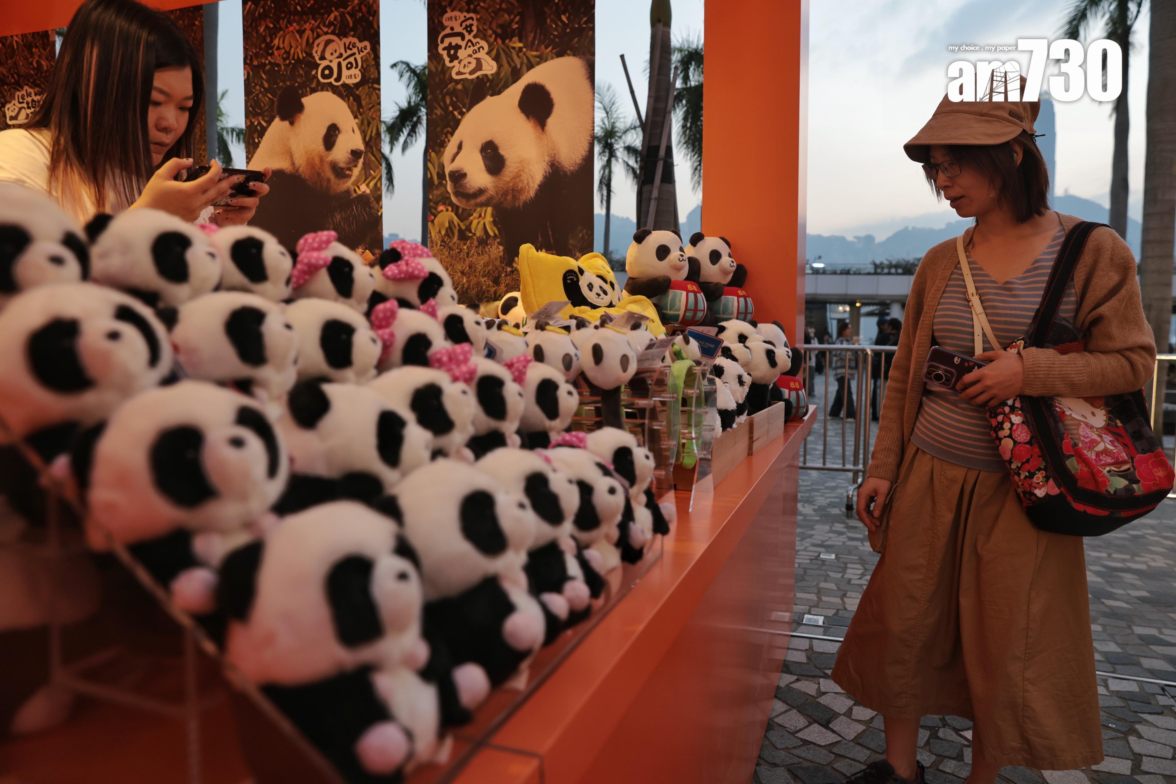 嘉年華提供大量大熊貓文創產品。(中通社)
