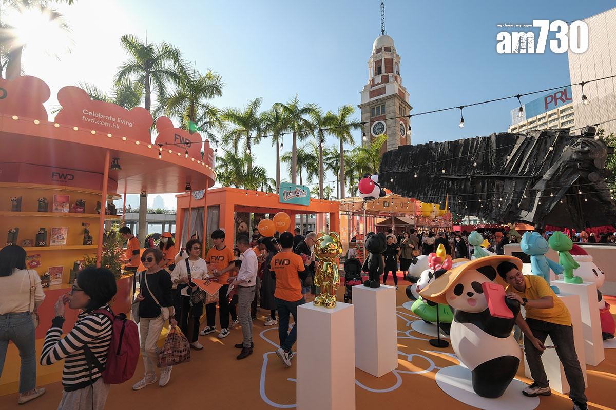 「HELLO PANDAS熊貓駕到」嘉年華在香港文化中心舉行。(中新社)