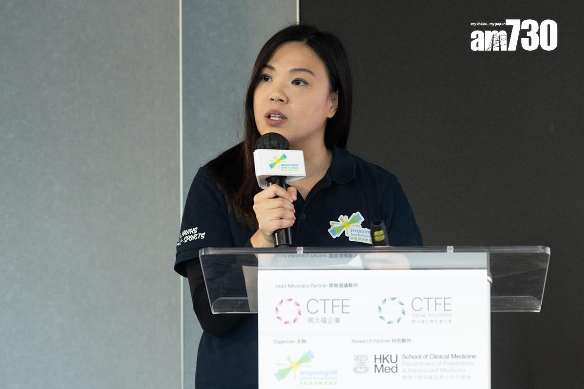 江嘉惠稱,明年會推出第三屆《企業「一」起動》嘉許計劃,鼓勵企業將運動帶入校園。(蘇文傑攝)