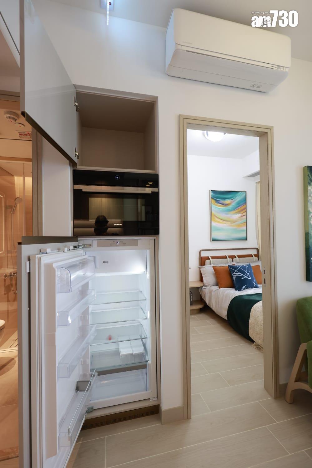 黃金海灣.珀岸示範單位|312呎一房北歐恬靜風 睡房採大玻璃窗設計(多圖有片)|屯門新盤