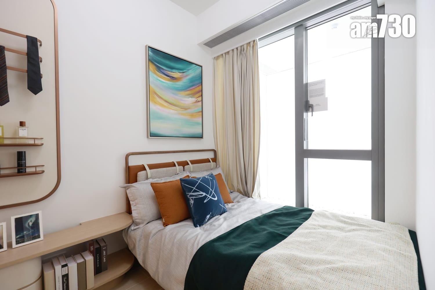 黃金海灣.珀岸示範單位|312呎一房北歐恬靜風 睡房採大玻璃窗設計(多圖有片)|屯門新盤