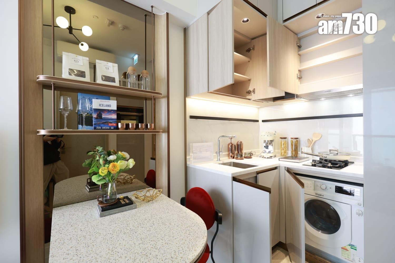 黃金海灣.珀岸示範單位|312呎一房北歐恬靜風 睡房採大玻璃窗設計(多圖有片)|屯門新盤