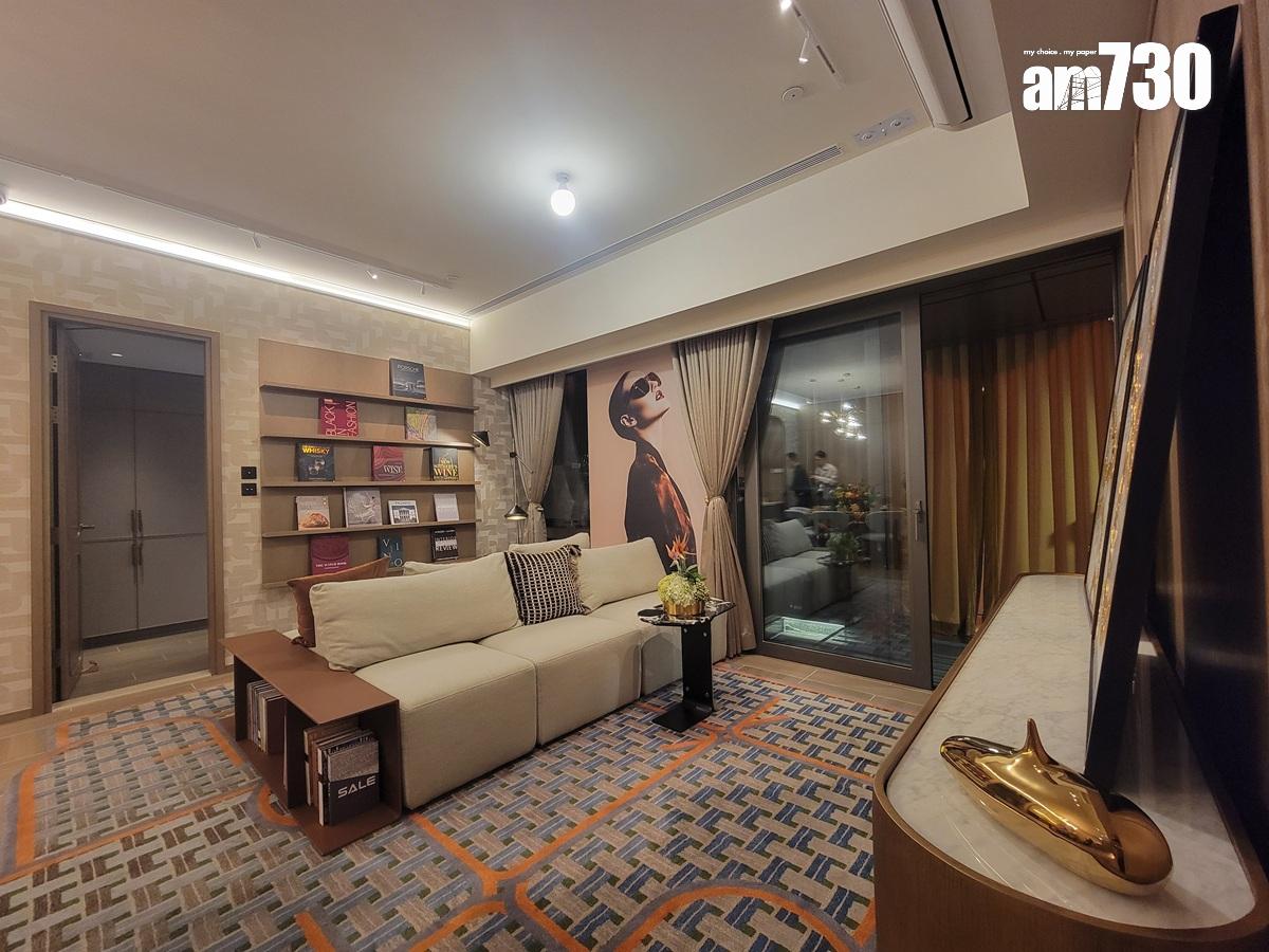 皇都示範單位|連裝修四房套面積逾1200呎 「雙客廳」打造寬敞起居空間(多圖有片)|北角新盤