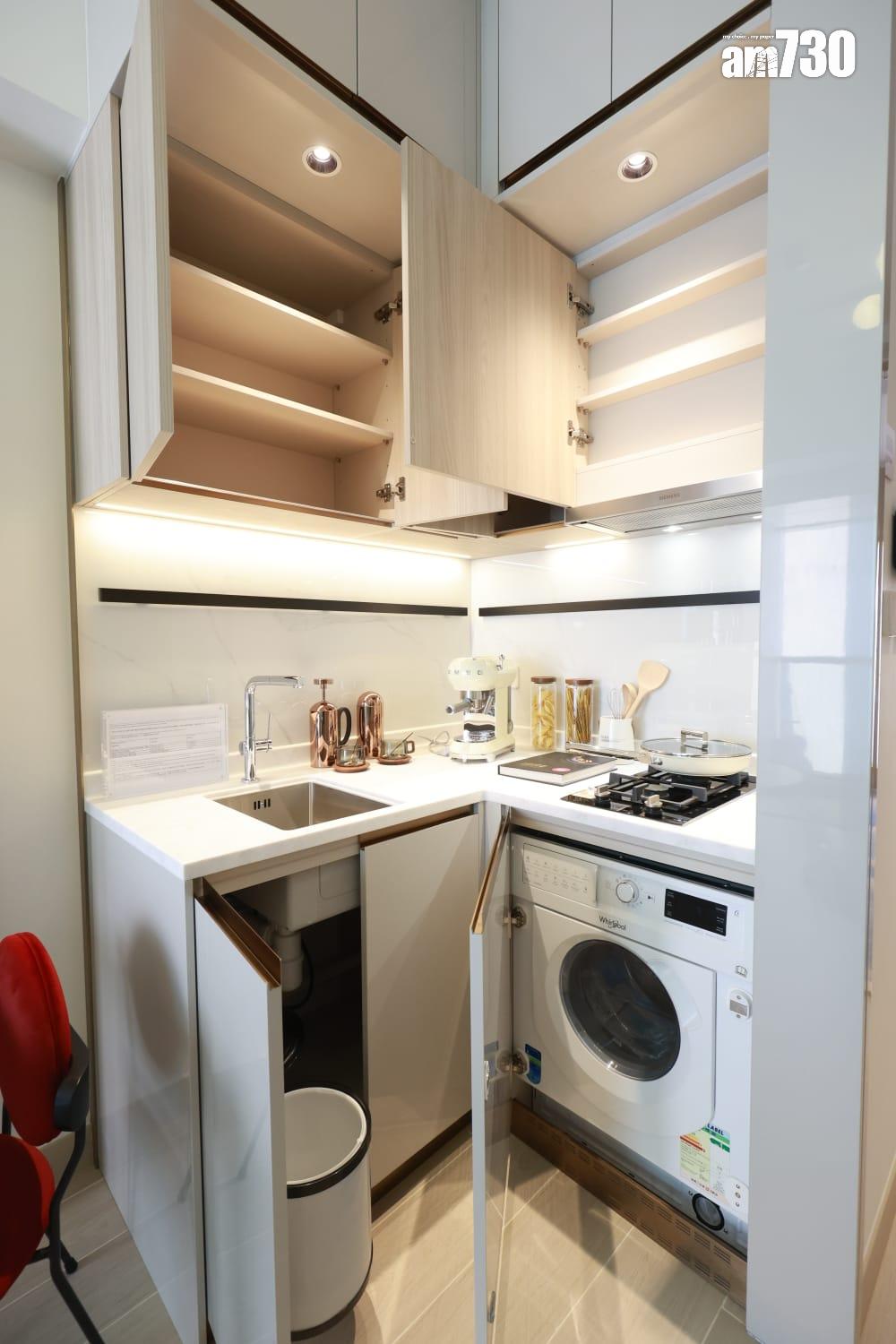 黃金海灣.珀岸示範單位|312呎一房北歐恬靜風 睡房採大玻璃窗設計(多圖有片)|屯門新盤