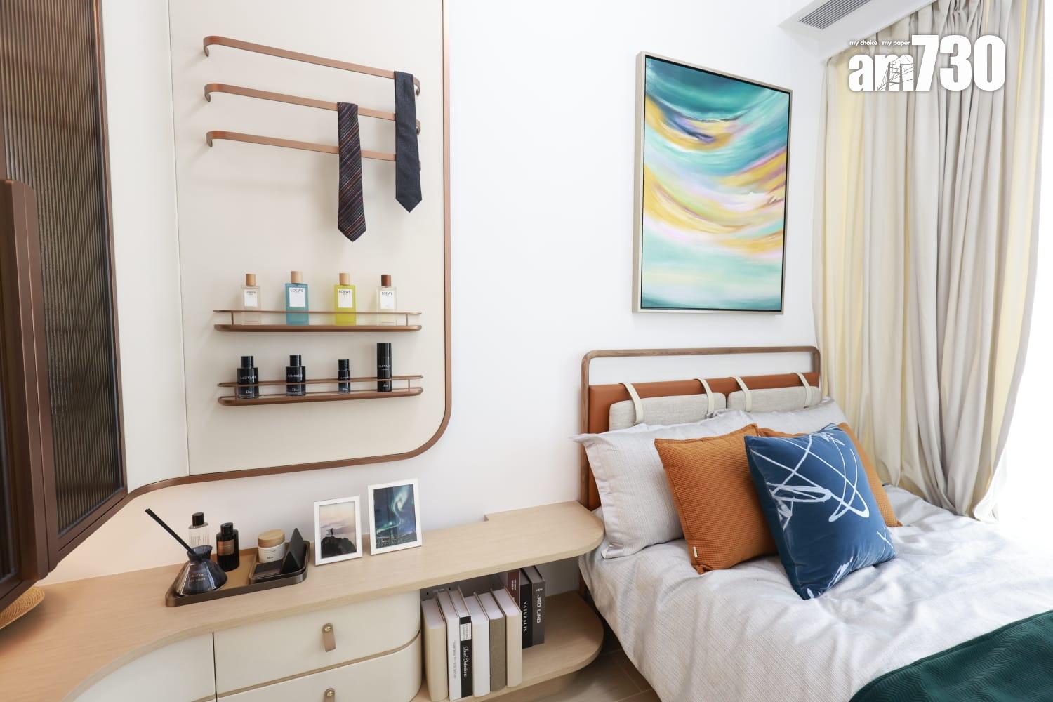 黃金海灣.珀岸示範單位|312呎一房北歐恬靜風 睡房採大玻璃窗設計(多圖有片)|屯門新盤