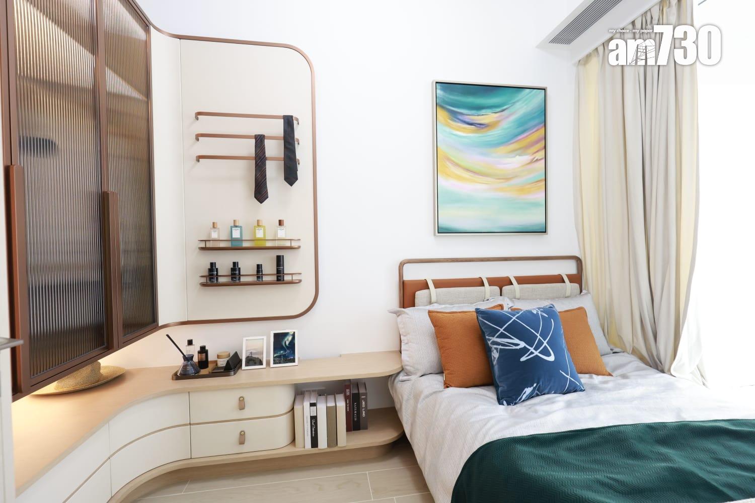 黃金海灣.珀岸示範單位|312呎一房北歐恬靜風 睡房採大玻璃窗設計(多圖有片)|屯門新盤