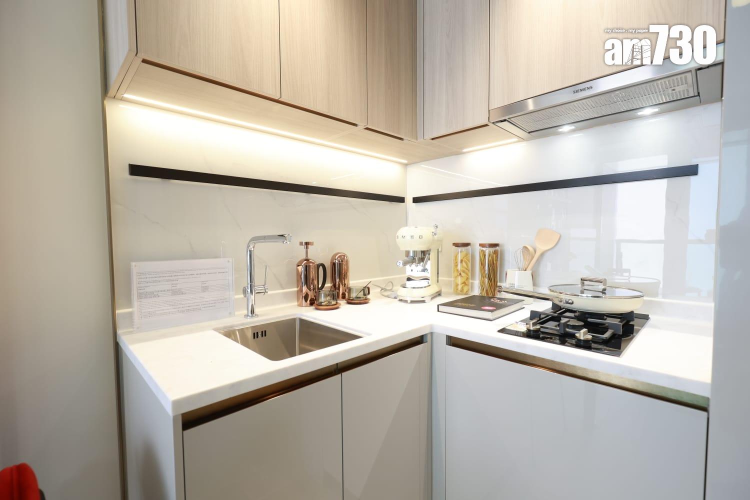 黃金海灣.珀岸示範單位|312呎一房北歐恬靜風 睡房採大玻璃窗設計(多圖有片)|屯門新盤