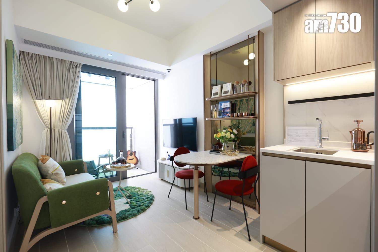 黃金海灣.珀岸示範單位|312呎一房北歐恬靜風 睡房採大玻璃窗設計(多圖有片)|屯門新盤