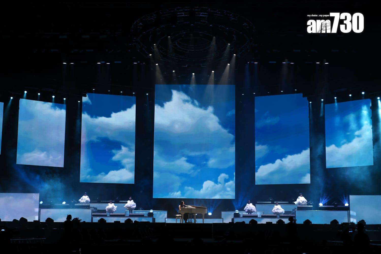 Cloud雲浩影為《FOUR in LOVE萬人CHARITY LIVE 2025》首登啟德主場館。(林俊源攝)