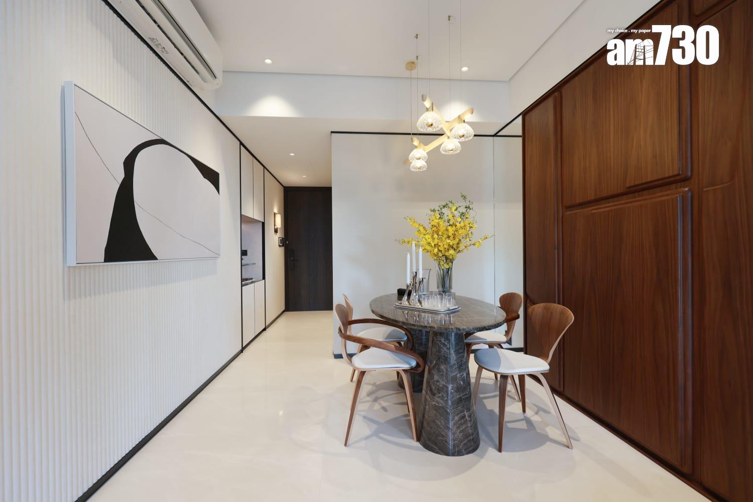 海盈山示範單位|現樓853呎現連裝修三房套 享山海雙景(多圖有片)|黃竹坑新盤