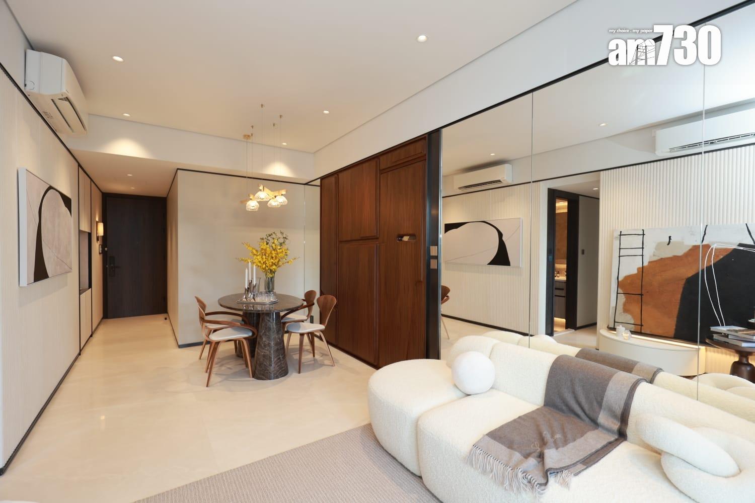 海盈山示範單位|現樓853呎現連裝修三房套 享山海雙景(多圖有片)|黃竹坑新盤