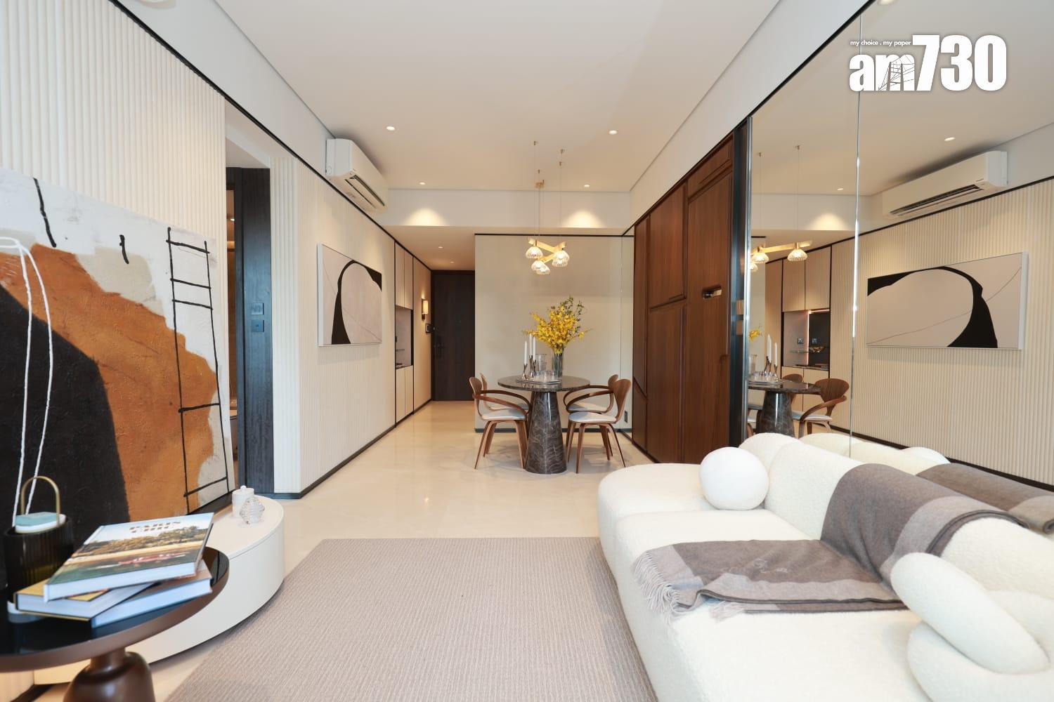 海盈山示範單位|現樓853呎現連裝修三房套 享山海雙景(多圖有片)|黃竹坑新盤