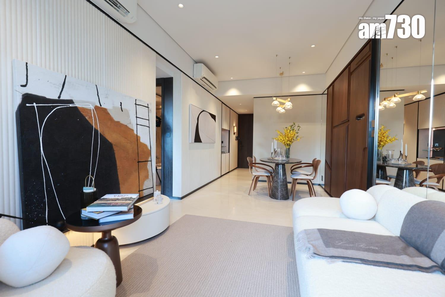 海盈山示範單位|現樓853呎現連裝修三房套 享山海雙景(多圖有片)|黃竹坑新盤