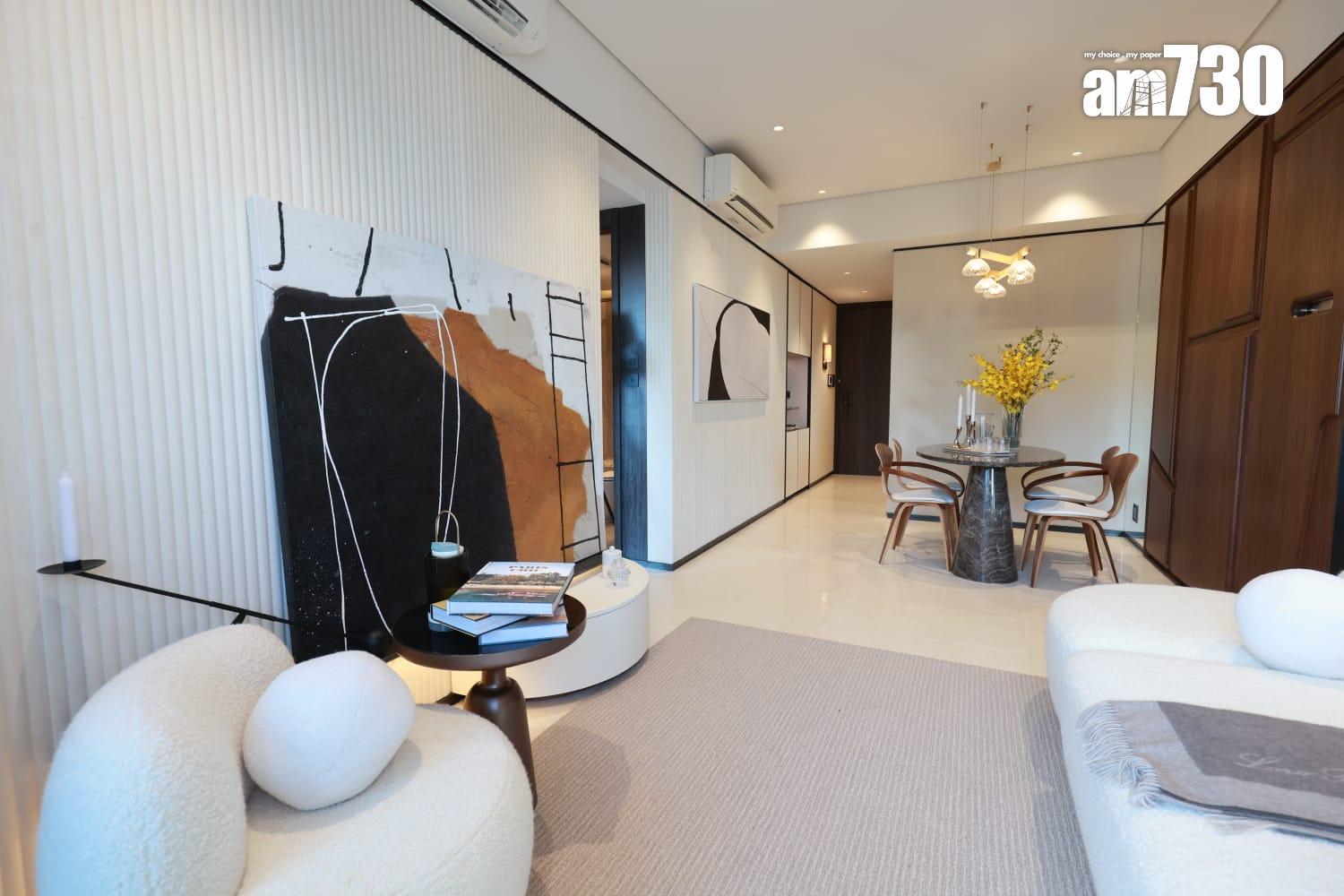 海盈山示範單位|現樓853呎現連裝修三房套 享山海雙景(多圖有片)|黃竹坑新盤