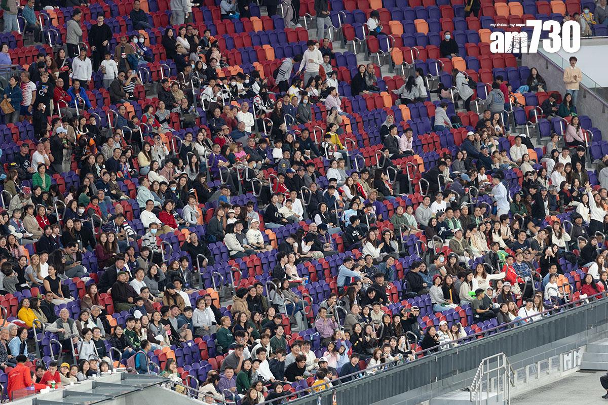 啟德體育園主場館1月5日舉行首場測試賽。(資料圖片/蘇文傑攝)