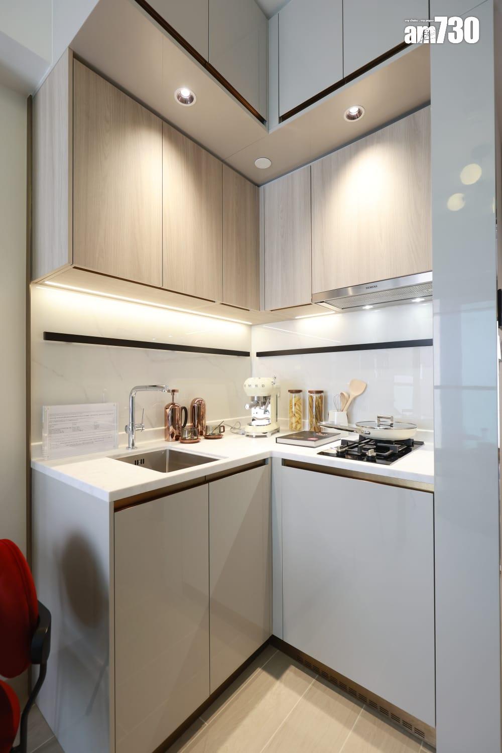 黃金海灣.珀岸示範單位|312呎一房北歐恬靜風 睡房採大玻璃窗設計(多圖有片)|屯門新盤