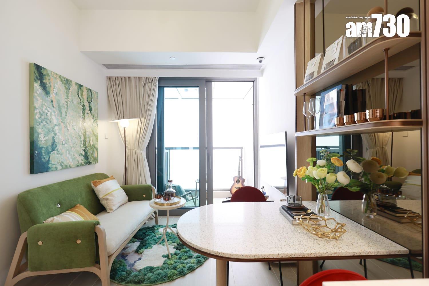 黃金海灣.珀岸示範單位|312呎一房北歐恬靜風 睡房採大玻璃窗設計(多圖有片)|屯門新盤