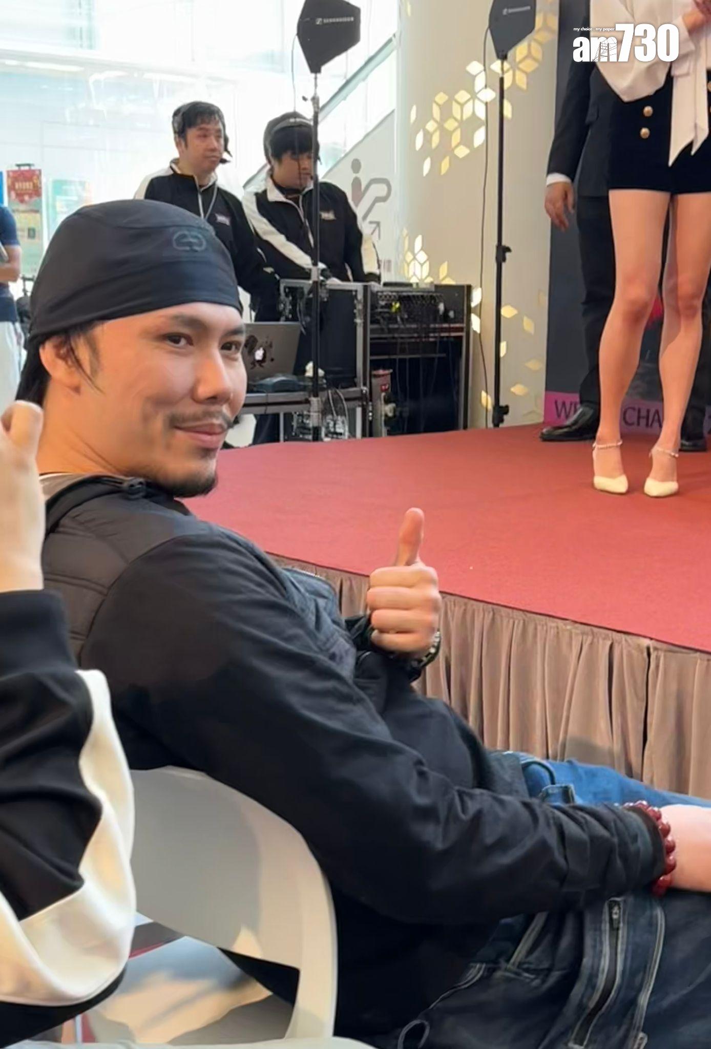 霍哥今日亦有現身。 (娛樂組攝)