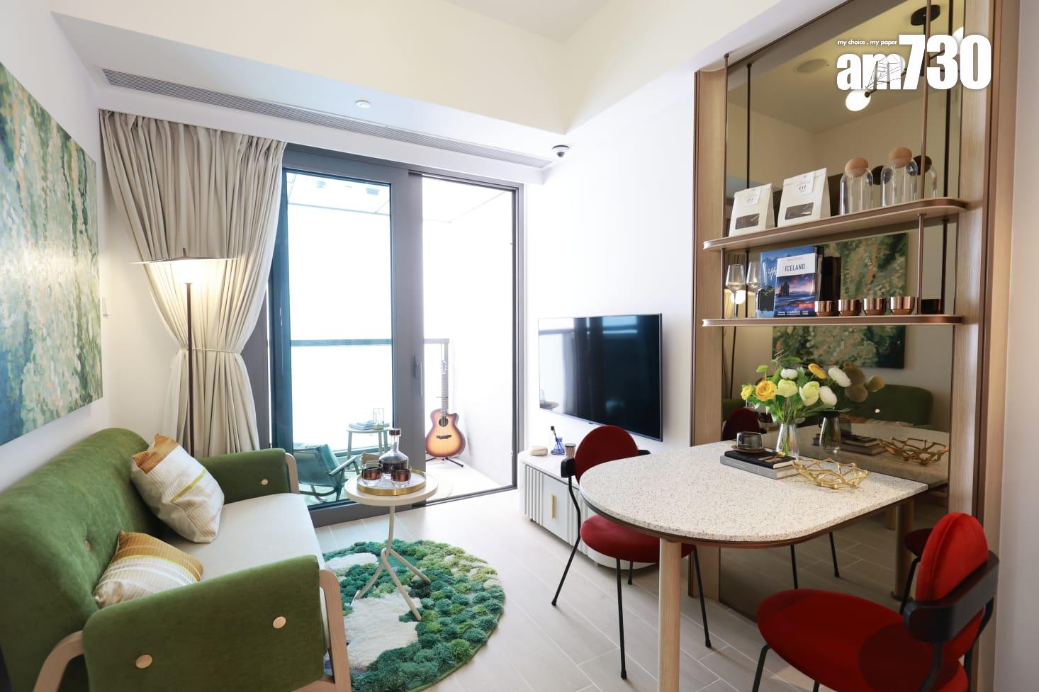 黃金海灣.珀岸示範單位|312呎一房北歐恬靜風 睡房採大玻璃窗設計(多圖有片)|屯門新盤