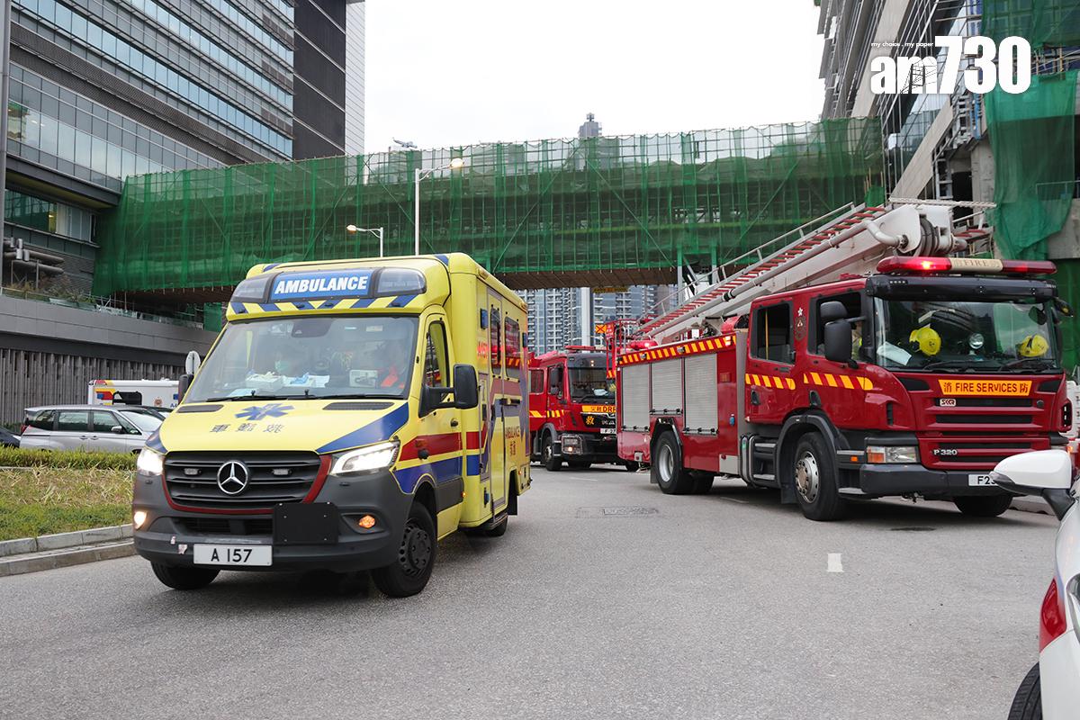 啟德新急症醫院地盤有棚架倒塌。(資料圖片/吳康琦攝)