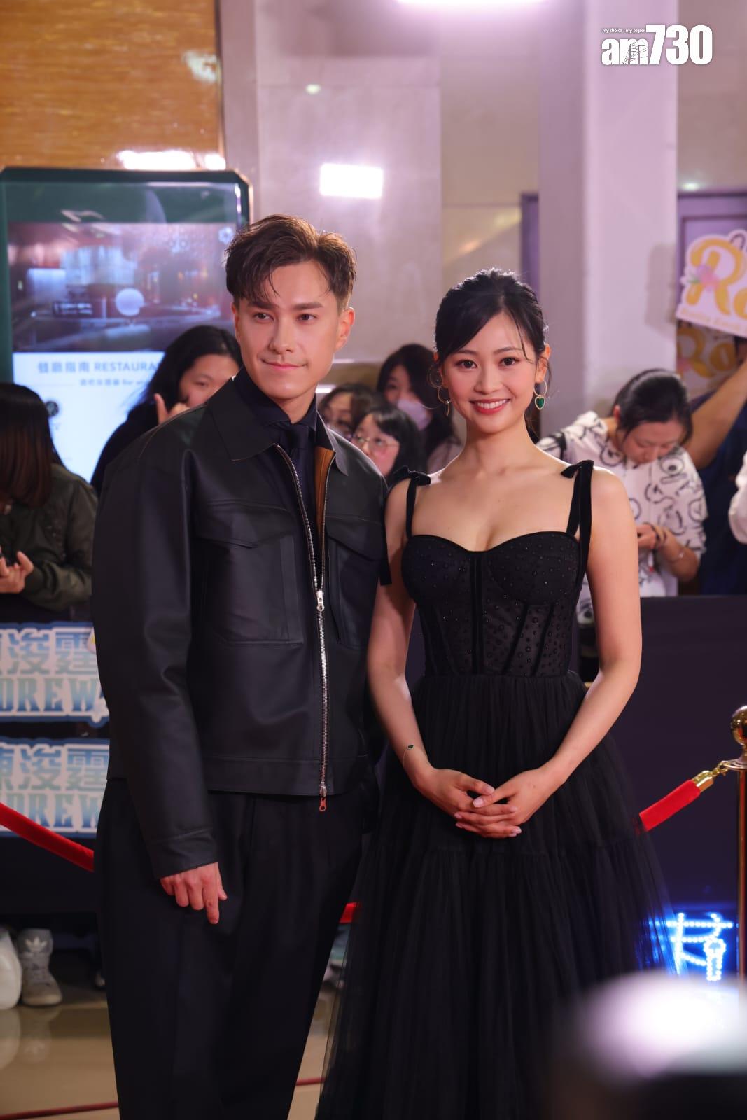 朱敏瀚、郭柏妍出席《萬千星輝頒獎典禮2024》紅地毯。