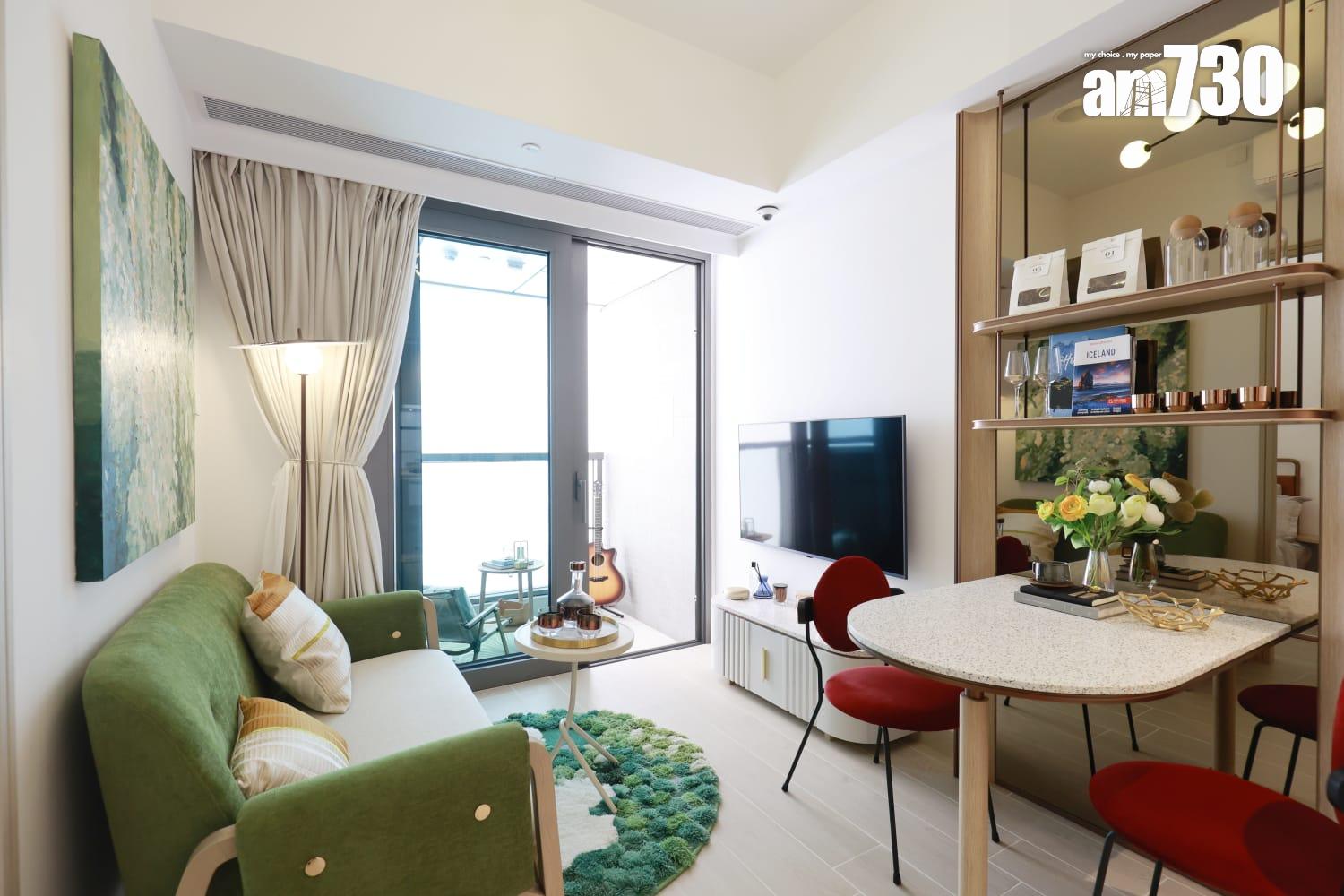 黃金海灣.珀岸示範單位|312呎一房北歐恬靜風 睡房採大玻璃窗設計(多圖有片)|屯門新盤