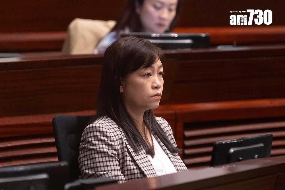 郭玲麗就「健康心靈先導計劃」在立法會提出口頭質詢。(資料圖片/蘇文傑攝)