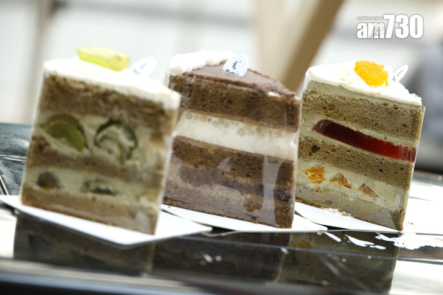 鐵觀音梅酒蒟蒻蜜柑戚風、陳皮普洱紅豆沙戚風、柚香金萱香印提子戚風 各$65(Momo is here)