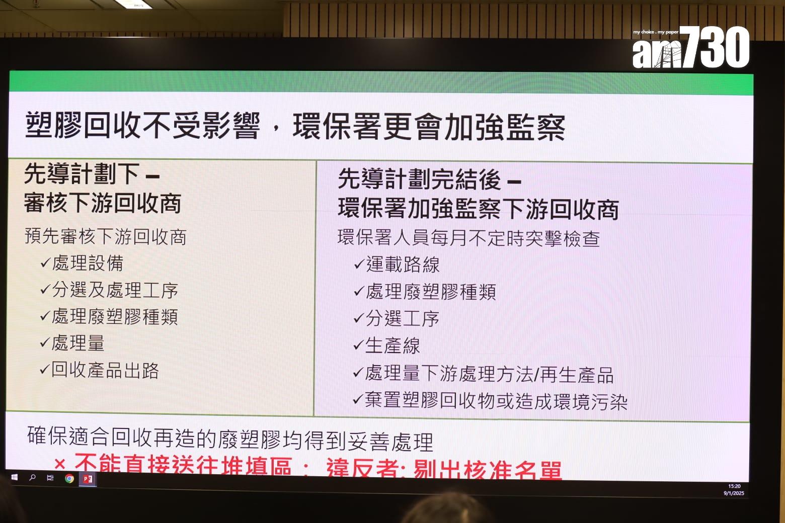環保署「中央收膠」計劃即將結束,有關地區的屋苑廢塑膠回收服務將由「綠在區區」接手。(鍾式明攝)