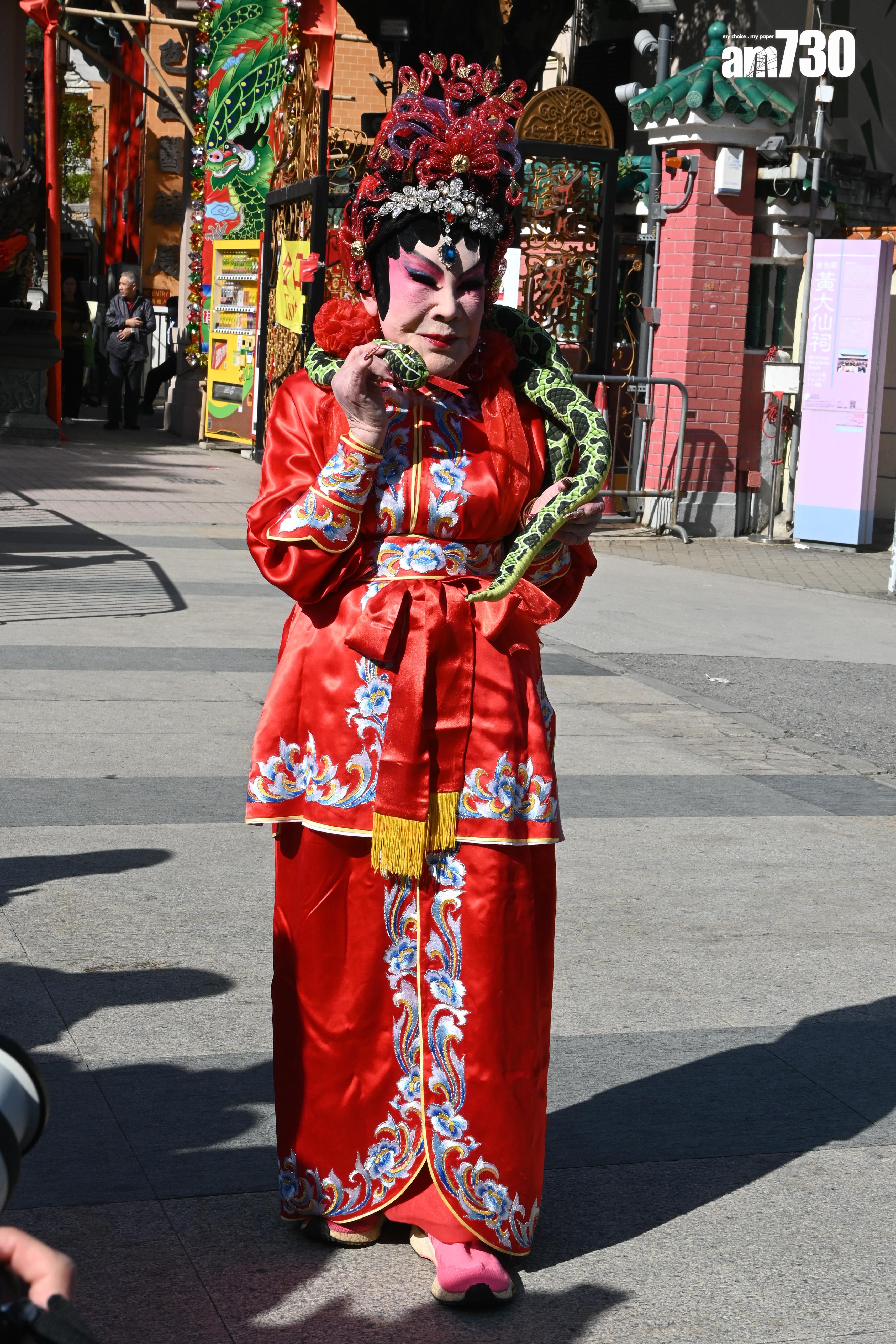 黃夏蕙今日年廿九現身黃大仙玩cosply。 (娛樂組攝)
