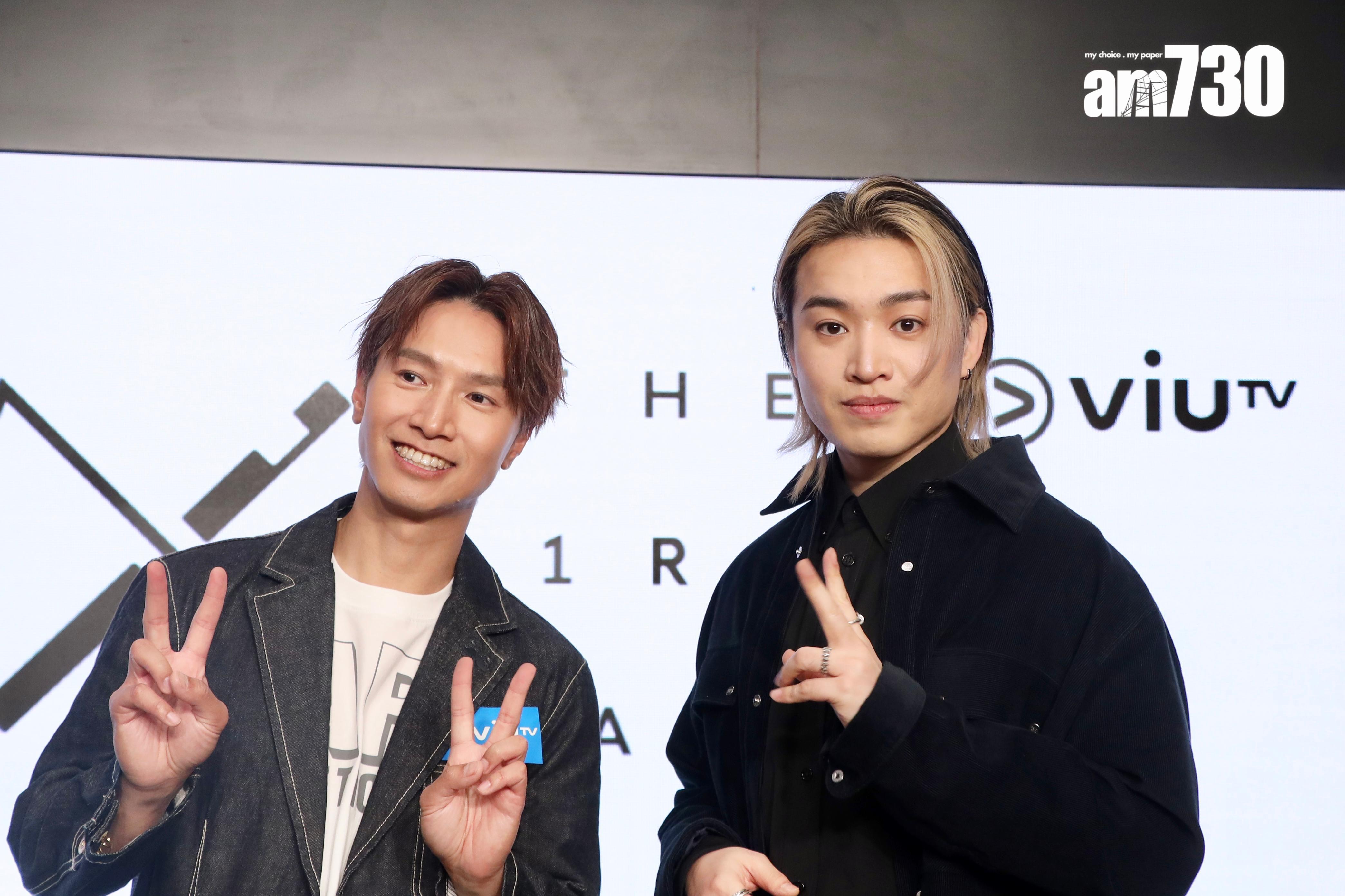 Jer柳應廷與陳柏宇分享開聲練歌獨門秘法。(娛樂組攝)