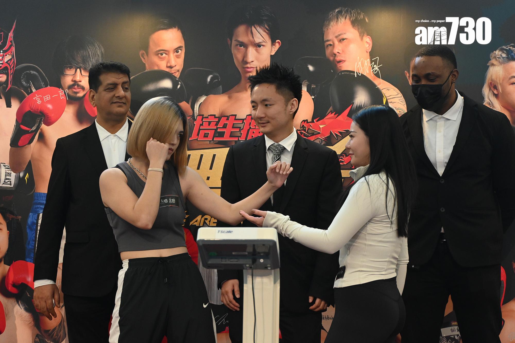 兩位女拳手細細、Kamchi明天會上擂台對打。 (娛樂組攝)