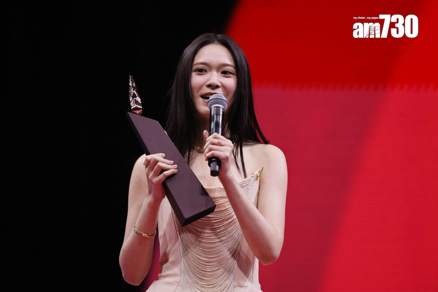 雲浩影成為叱咤女歌手銅獎得主。 (蘇文傑攝)