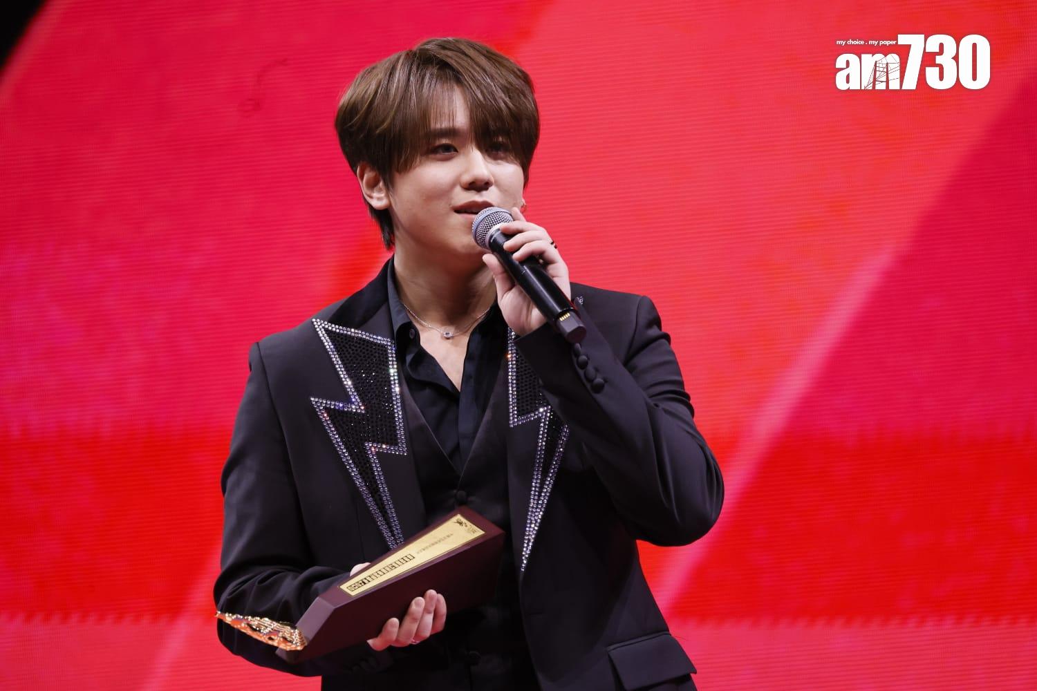 姜濤憑《好得太過份》奪得我最喜愛的歌曲。 (蘇文傑攝)