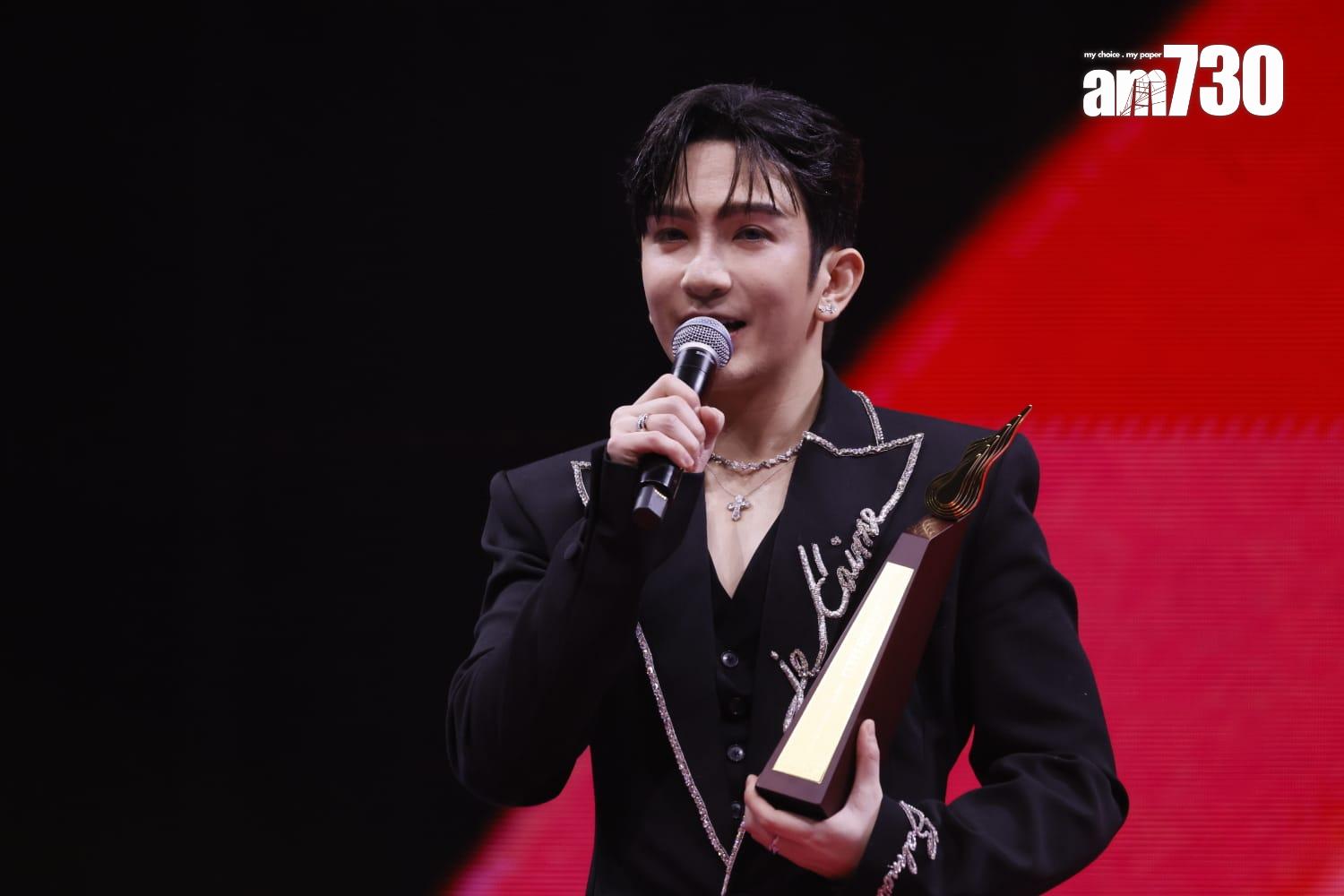 盧瀚霆憑《Hey Hey OK!》奪得「叱咤十大」第八位。(蘇文傑攝)