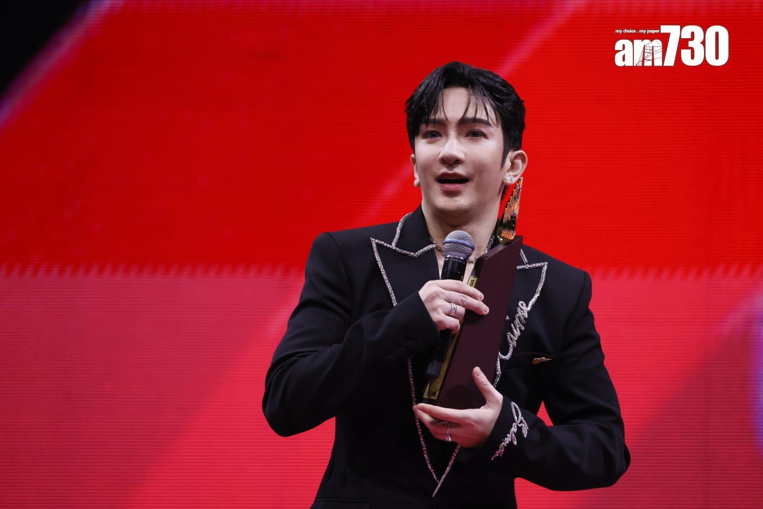 盧瀚霆憑《Hey Hey OK!》奪得「叱咤十大」第八位。(蘇文傑攝)