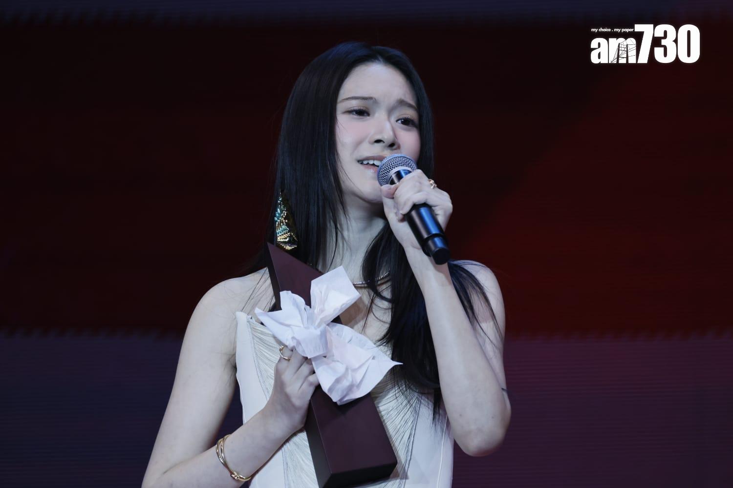 雲浩影就憑《回憶半分鐘》獲「叱咤十大」第四位。(蘇文傑攝)