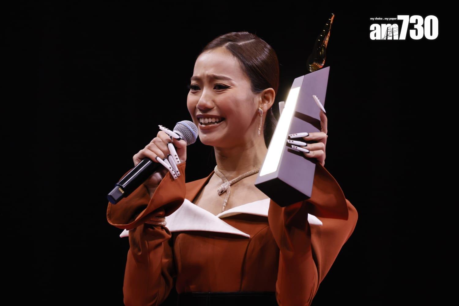 JACE陳凱詠憑《間歇性休眠》奪得「叱咤十大」第二位。(蘇文傑攝)