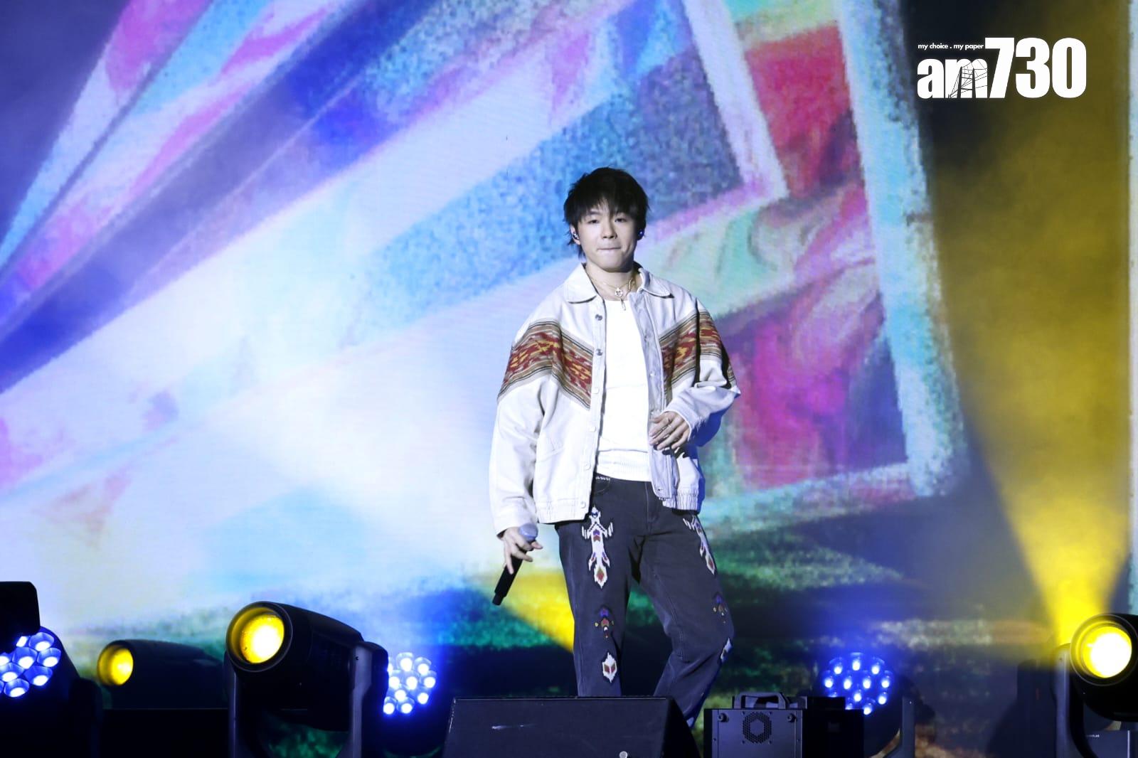 Ian繼跨年倒數、《叱咤》之後,再次公開唱live,今次他唱《玩偶奇遇記》炒車情況減少。(林俊源攝)