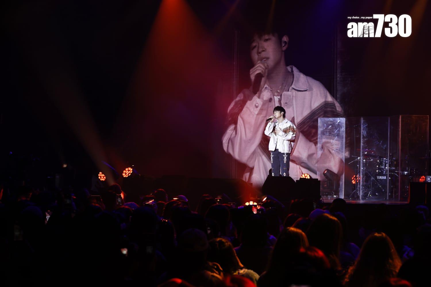 Ian繼跨年倒數、《叱咤》之後,再次公開唱live,今次他唱《玩偶奇遇記》炒車情況減少。(林俊源攝)