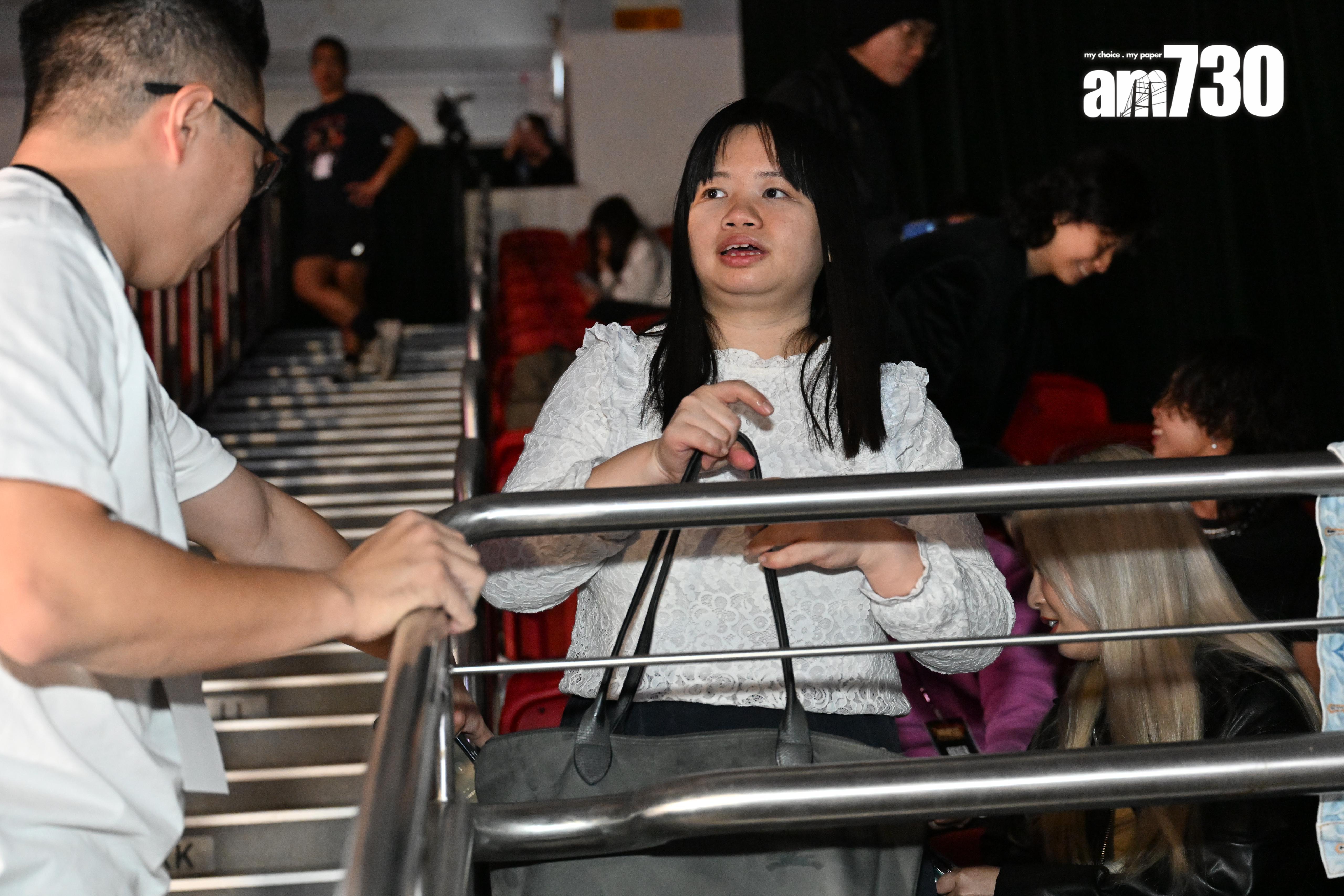 阿儀當日入場表示不是支持Babyface,原來是為了看梁敏巧。