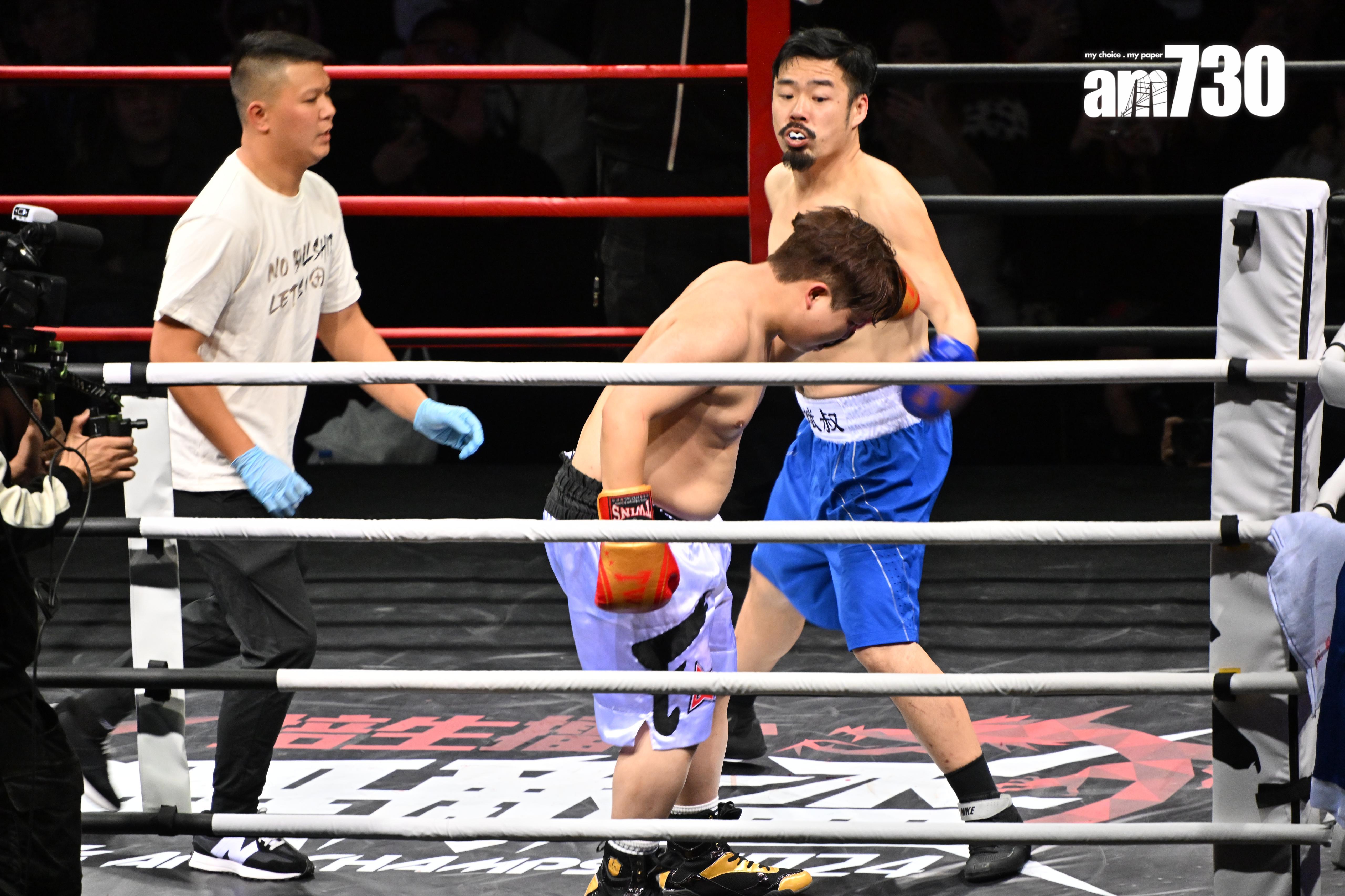 《培生擂台:無敵盃》Babyface對戰魔筋斌叔。(娛樂組攝)