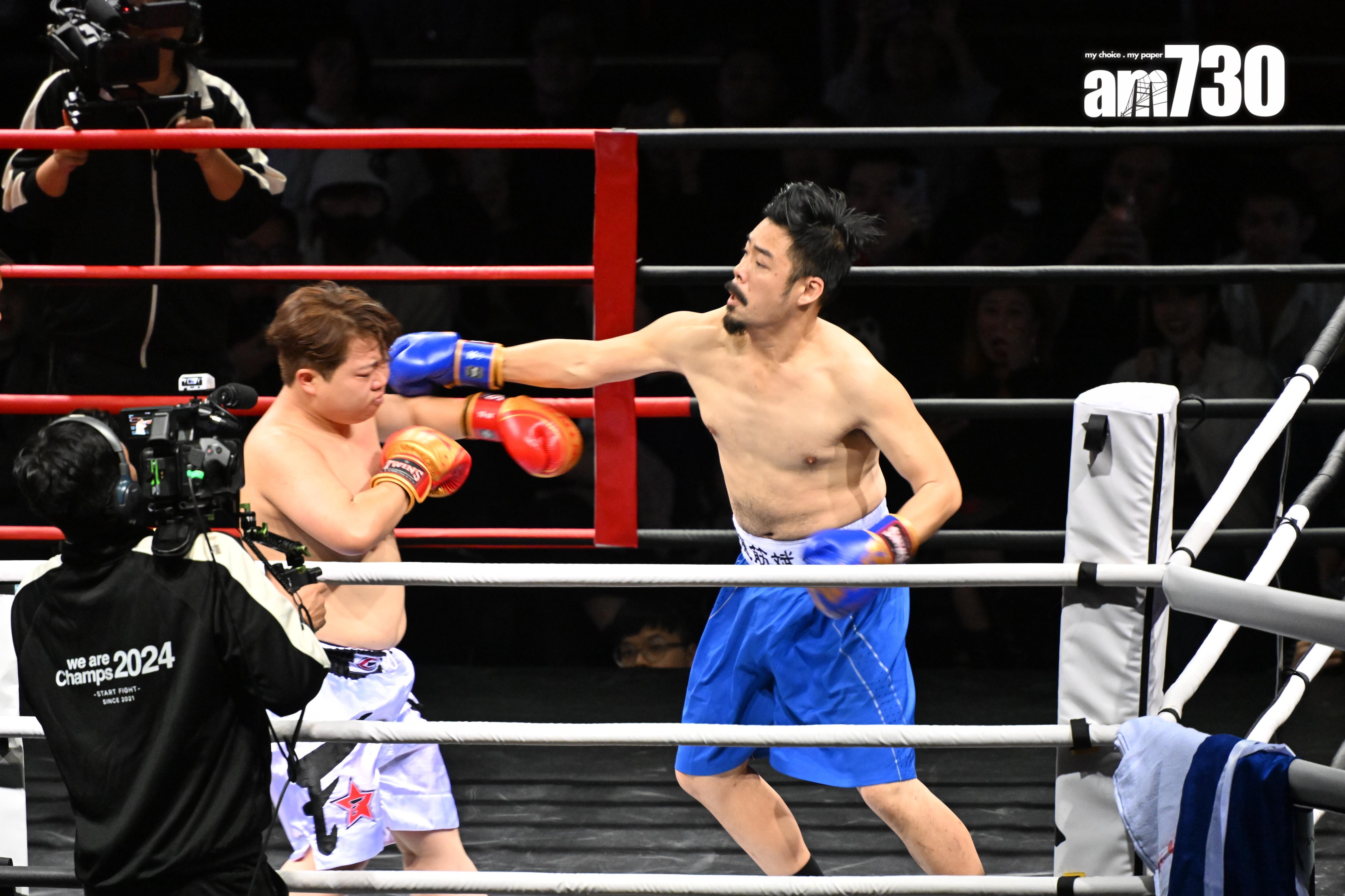 《培生擂台:無敵盃》Babyface對戰魔筋斌叔。(娛樂組攝)