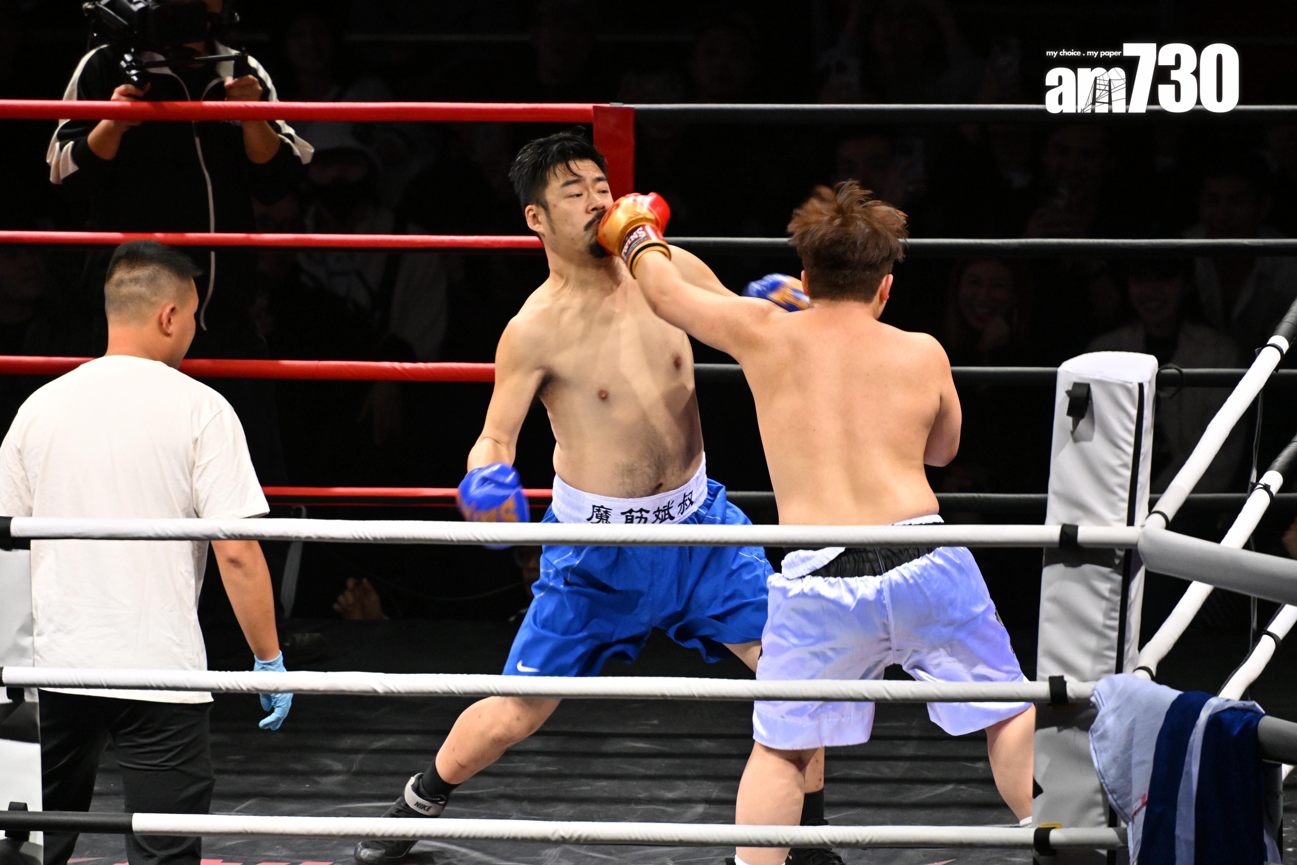 《培生擂台:無敵盃》Babyface對戰魔筋斌叔。(娛樂組攝)