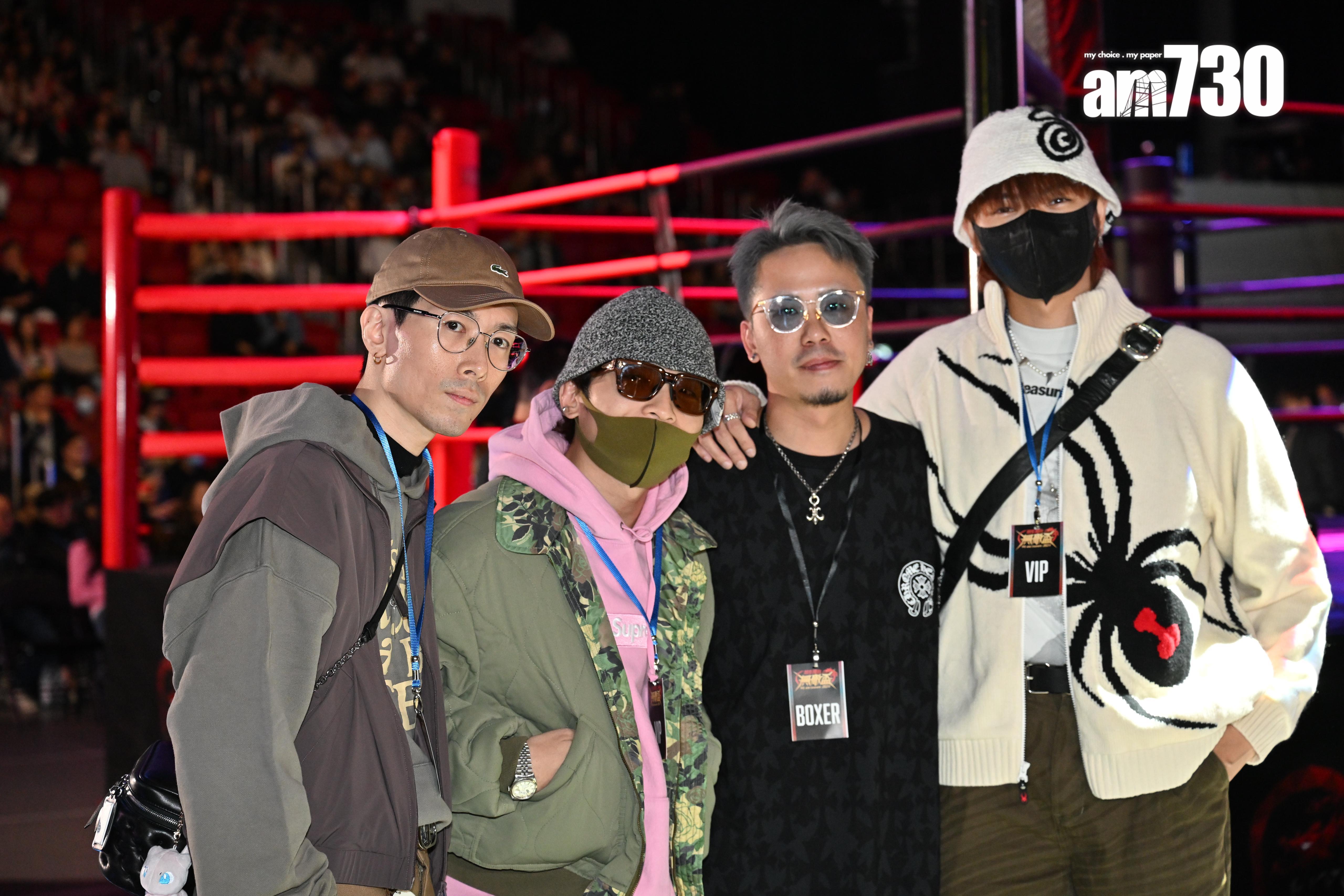 ERROR的193、阿Dee專程來支持Andy哥。(娛樂組攝)