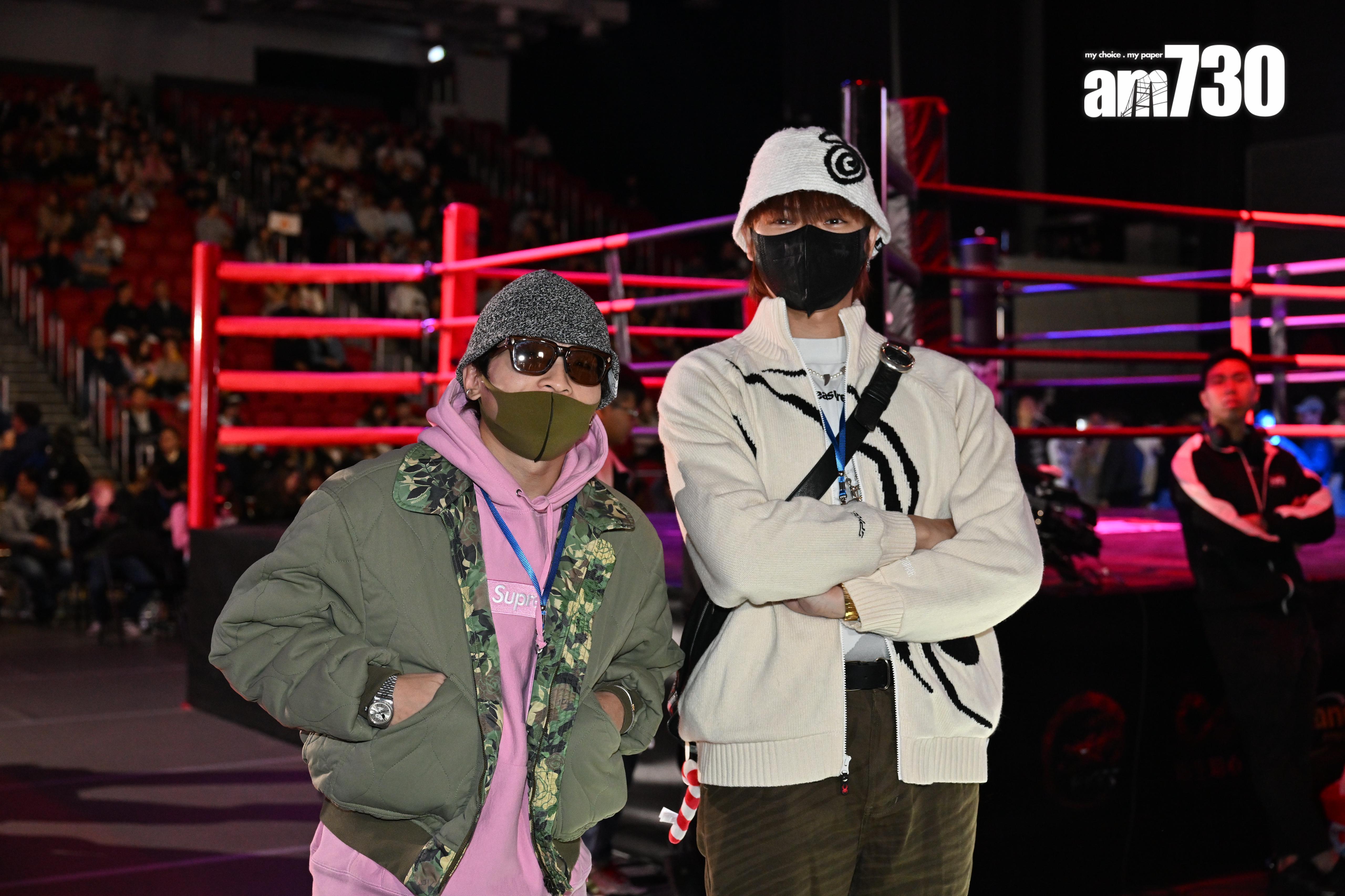 ERROR的193、阿Dee專程來支持Andy哥。(娛樂組攝)