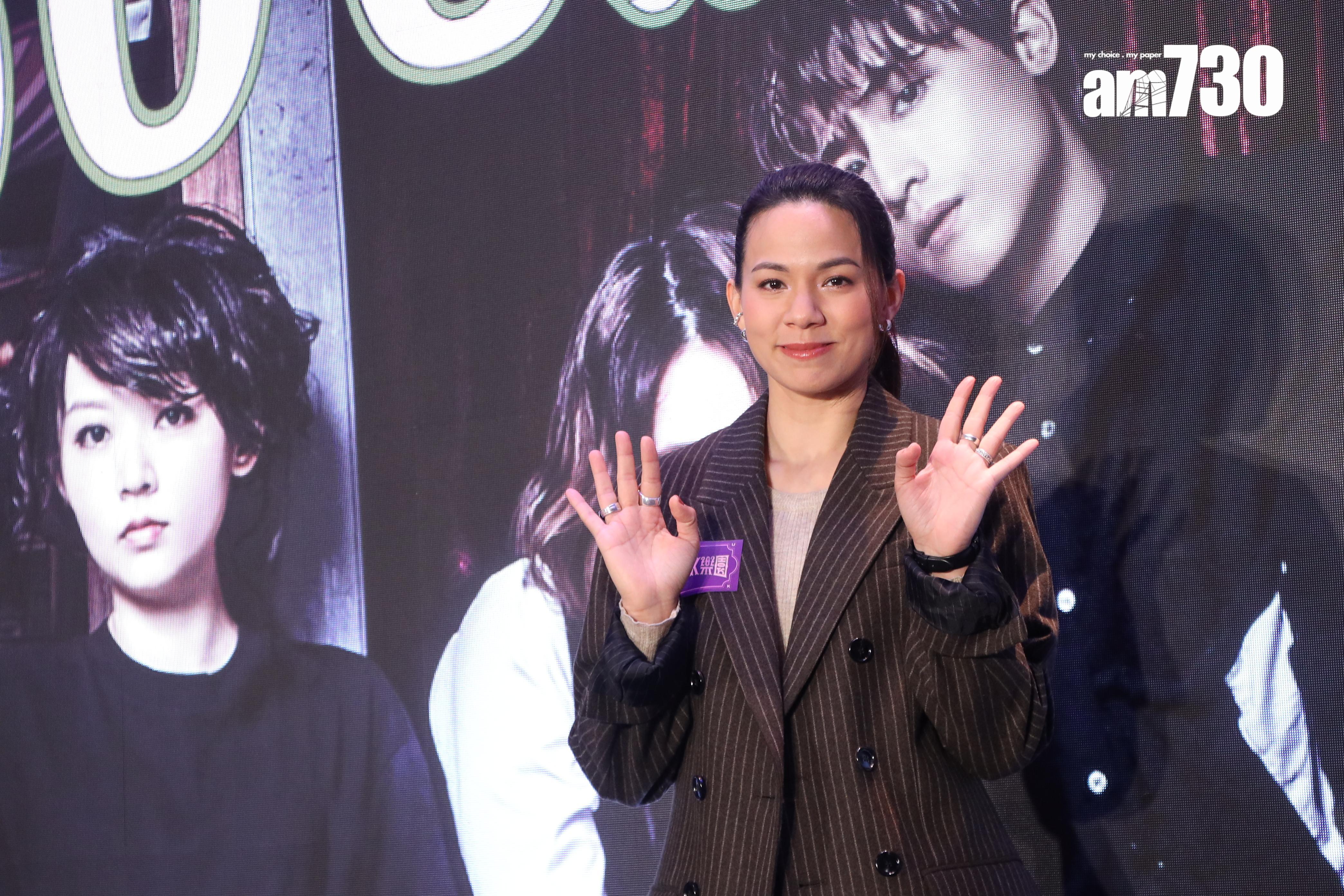 韋羅莎與白只和楊偉倫合演舞台劇,自言頭腦轉數不及兩人。(娛樂組攝)