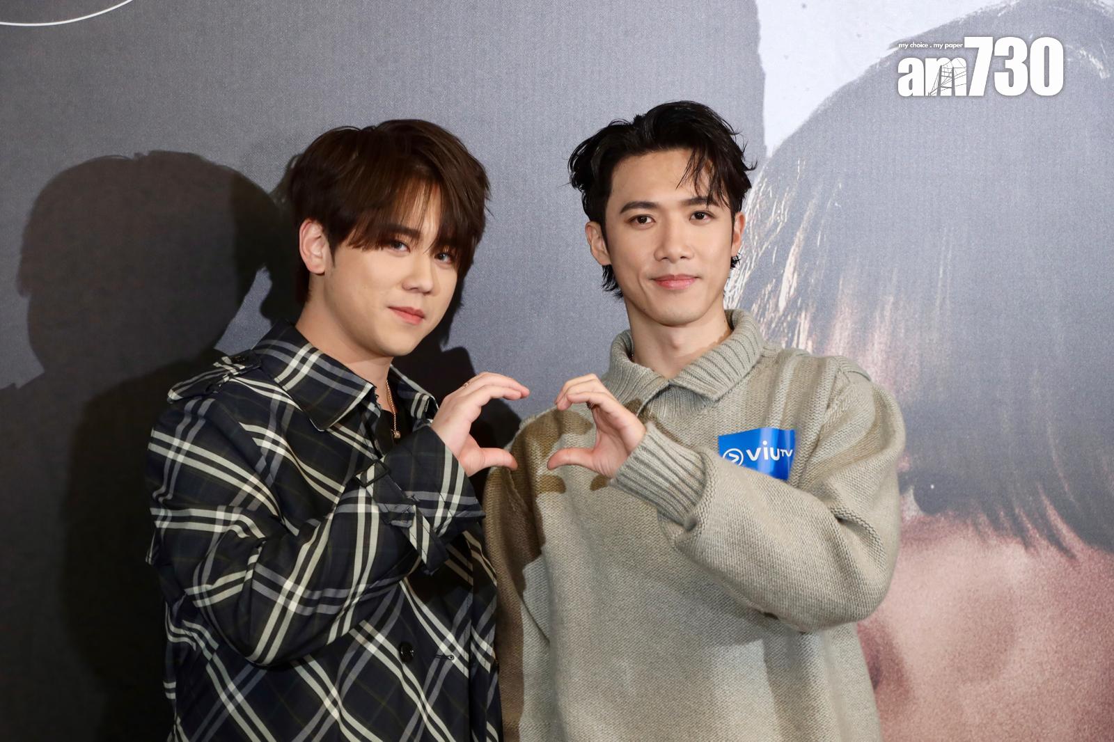 姜濤和Stanley與粉絲齊齊睇劇集《無用的謊言》大結局。(娛樂組攝)